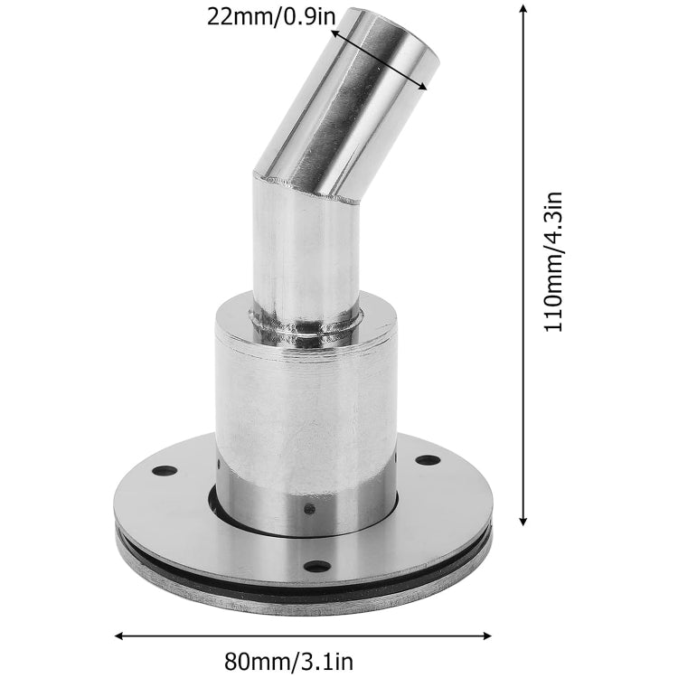 22mm Elbow Marine Parking Heater Stainless Steel Vent - Marine Accessories & Parts by PMC TechLife | Online Shopping South Africa | PMC TechLife | Buy Now Pay Later Mobicred