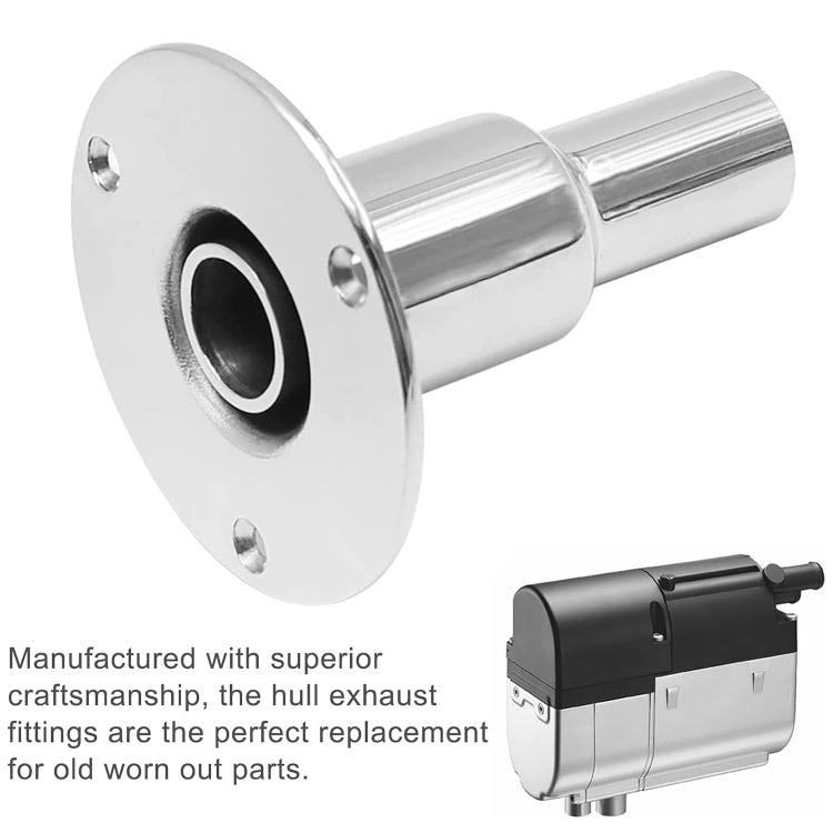 24mm Straight Marine Parking Heater Stainless Steel Vent - Marine Accessories & Parts by PMC TechLife | Online Shopping South Africa | PMC TechLife | Buy Now Pay Later Mobicred
