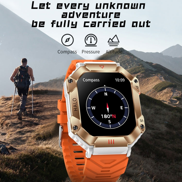 KR80 2.0 inch BT5.1 IP67 Sport Smart Watch, Support Bluetooth Call / Sleep / Blood Oxygen / Heart Rate / Blood Pressure Health Monitor(Black+Camouflage) - Smart Watches by PMC TechLife | Online Shopping South Africa | PMC TechLife | Buy Now Pay Later Mobicred