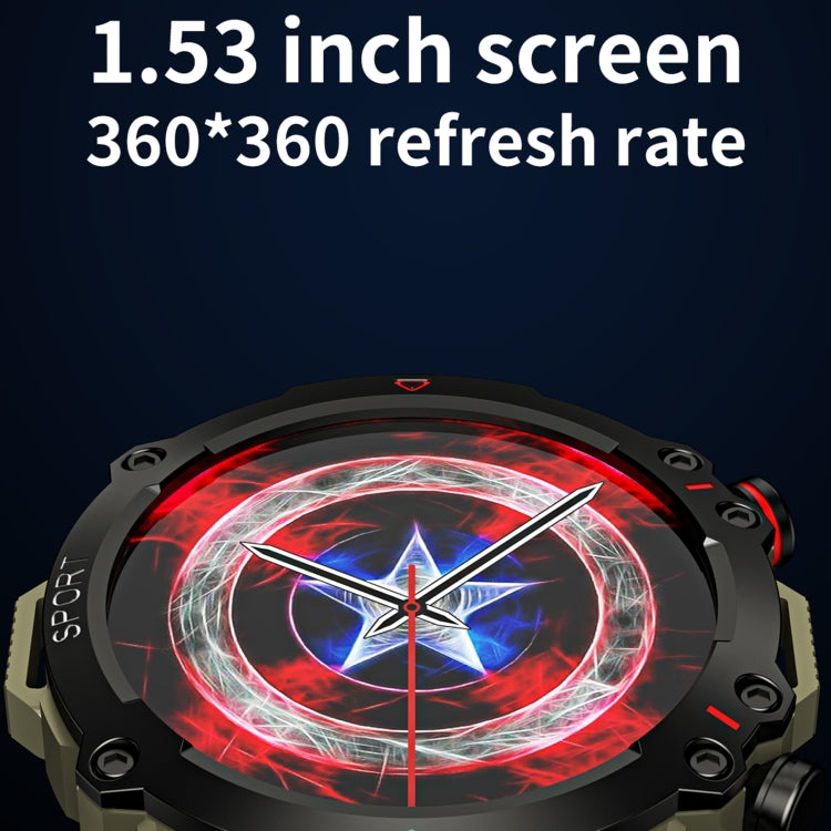 LEMFO TF10 Pro 1.53 inch BT5.2 IP67 Sport Smart Watch, Support Bluetooth Call / Sleep / Blood Oxygen / Heart Rate / Long Sitting Health Monitor(Black) - Smart Watches by LEMFO | Online Shopping South Africa | PMC TechLife | Buy Now Pay Later Mobicred