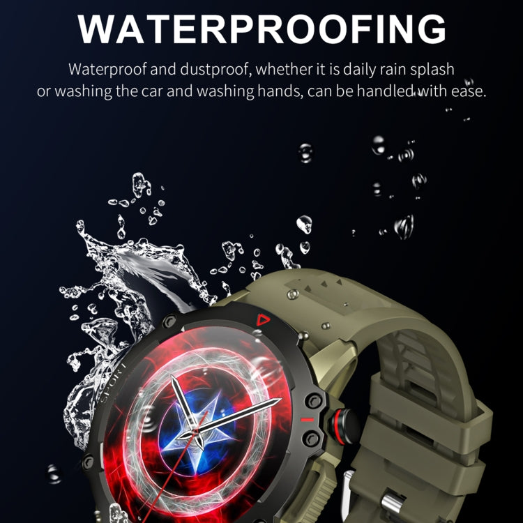 LEMFO TF10 Pro 1.53 inch BT5.2 IP67 Sport Smart Watch, Support Bluetooth Call / Sleep / Blood Oxygen / Heart Rate / Long Sitting Health Monitor(Green) - free shipping - PMC TechLife - Order now!