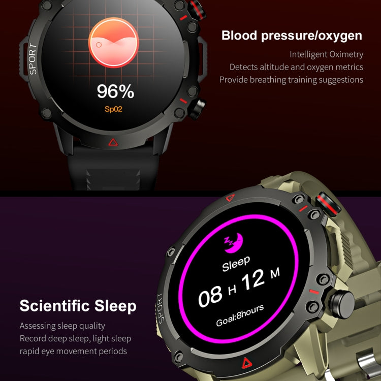 LEMFO TF10 Pro 1.53 inch BT5.2 IP67 Sport Smart Watch, Support Bluetooth Call / Sleep / Blood Oxygen / Heart Rate / Long Sitting Health Monitor(Green) - free shipping - PMC TechLife - Order now!