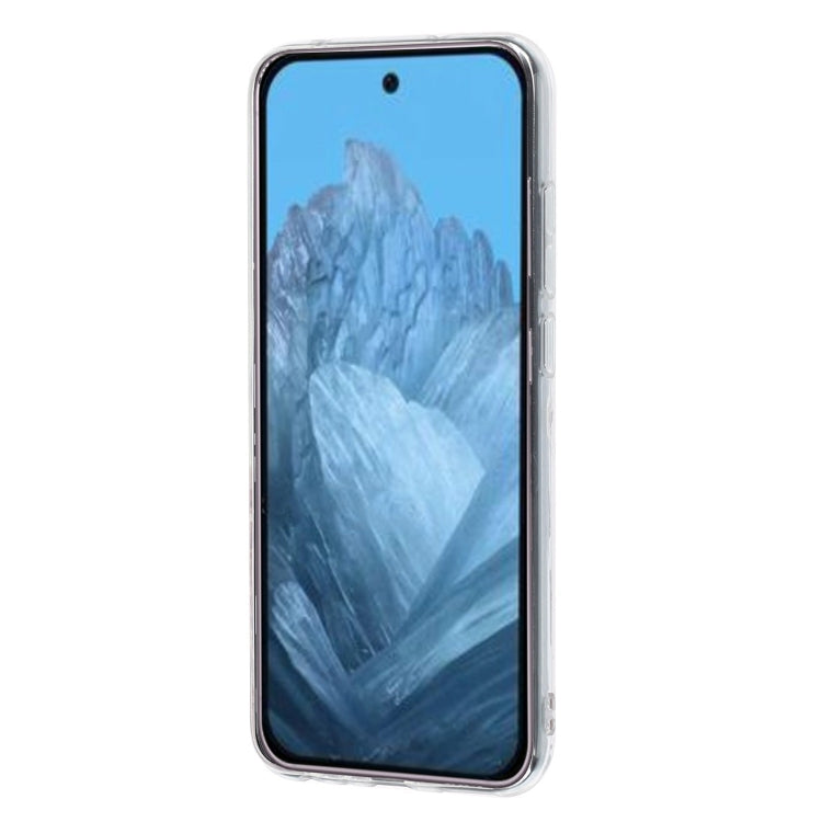 For Google Pixel 9 Colored Drawing Pattern Transparent TPU Phone Case(Black Cat) - Google Cases by PMC TechLife | Online Shopping South Africa | PMC TechLife | Buy Now Pay Later Mobicred