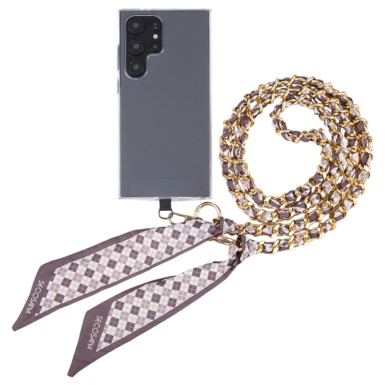 Mobile Phone Anti-lost Silk Scarf Full Coverage Long Lanyard(Brown) - free shipping - PMc TechLife - Order now!