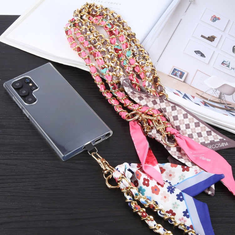 Mobile Phone Anti-lost Silk Scarf Full Coverage Long Lanyard(Blue) - Lanyards & Wrist Straps by PMc TechLife | Online Shopping South Africa | PMc TechLife | Buy Now Pay Later Mobicred