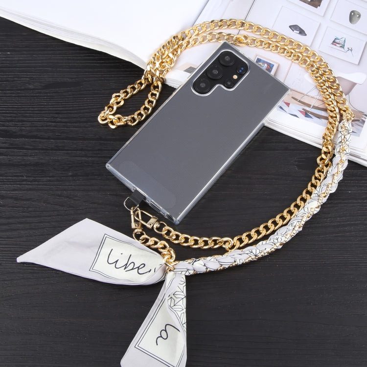 Mobile Phone Anti-lost Silk Scarf Half Pack Long Lanyard(Blue) - Lanyards & Wrist Straps by PMc TechLife | Online Shopping South Africa | PMc TechLife | Buy Now Pay Later Mobicred