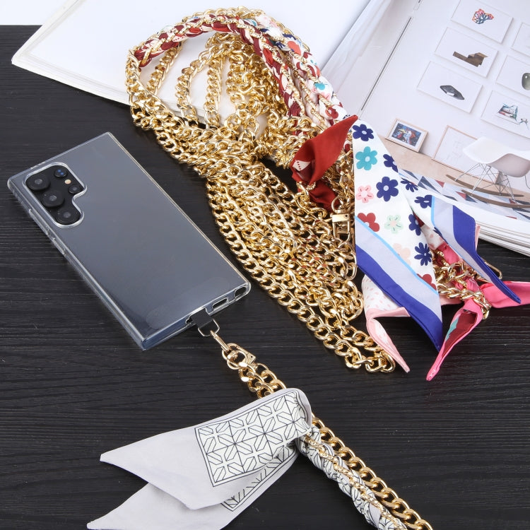 Mobile Phone Anti-lost Silk Scarf Half Pack Long Lanyard(Pink) - Lanyards & Wrist Straps by PMc TechLife | Online Shopping South Africa | PMc TechLife | Buy Now Pay Later Mobicred