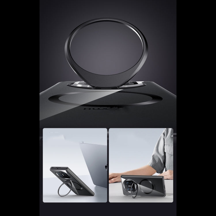 For Huawei Mate X5 Integrated MagSafe Metal Lens Holder PC Electroplating Phone Case(Silver) - Huawei Cases by PMC TechLife | Online Shopping South Africa | PMC TechLife | Buy Now Pay Later Mobicred