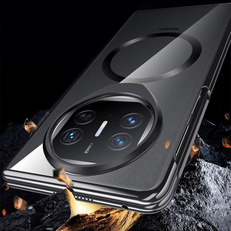 For Huawei Mate X5 Integrated MagSafe Metal Lens Holder PC Electroplating Phone Case(Purple) - Huawei Cases by PMC TechLife | Online Shopping South Africa | PMC TechLife | Buy Now Pay Later Mobicred