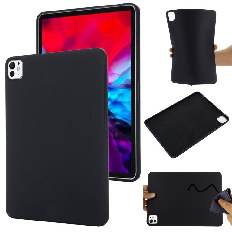 For iPad Pro 11 2024 Pure Color Liquid Silicone Shockproof Tablet Case(Black) - iPad Pro 11 2024 Cases by PMC TechLife | Online Shopping South Africa | PMC TechLife | Buy Now Pay Later Mobicred