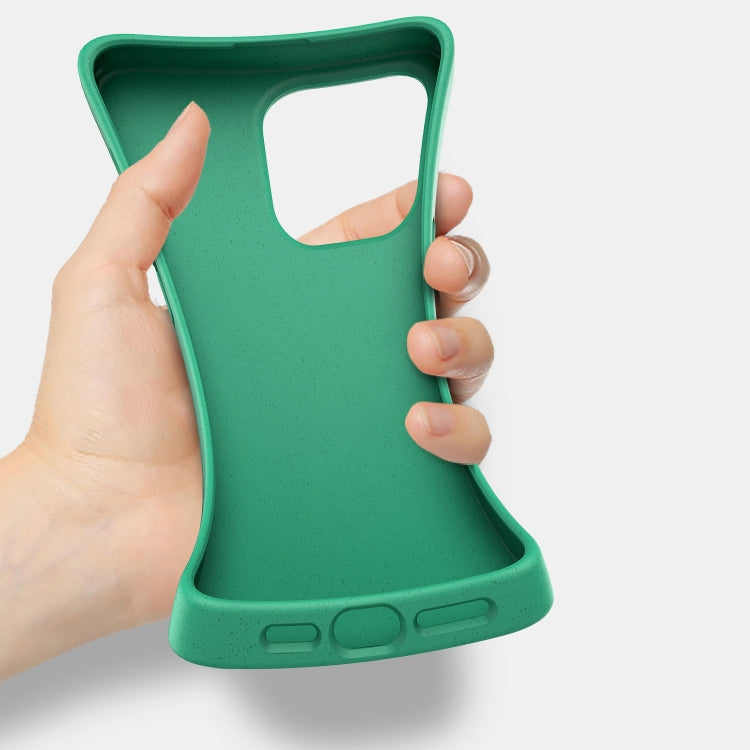 For iPhone 16e Wheat Straw TPU Phone Case(Green) - iPhone 16e Cases by PMC TechLife | Online Shopping South Africa | PMC TechLife | Buy Now Pay Later Mobicred