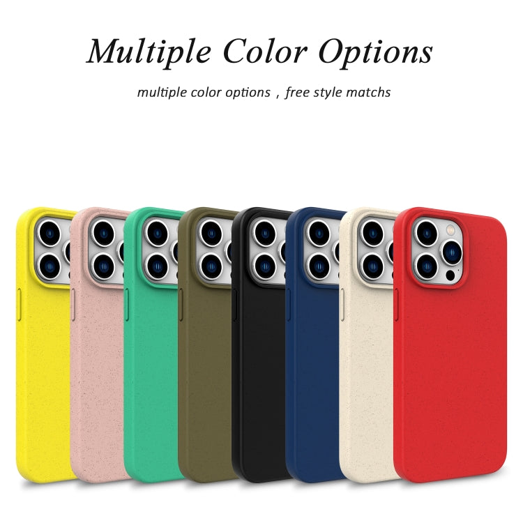 For iPhone 16 Pro Wheat Straw TPU Phone Case(Army Green) - iPhone 16 Pro Cases by PMC TechLife | Online Shopping South Africa | PMC TechLife | Buy Now Pay Later Mobicred