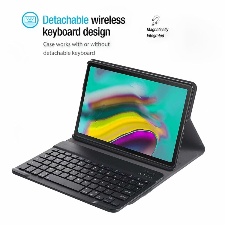 ST500 For Samsung Galaxy Tab A7 T500/T505 10.4 inch 2020 Ultra-thin Detachable Bluetooth Keyboard Leather Tablet Case with Stand & Sleep Function & Backlight(Rose Gold) - Samsung Keyboard by PMC TechLife | Online Shopping South Africa | PMC TechLife