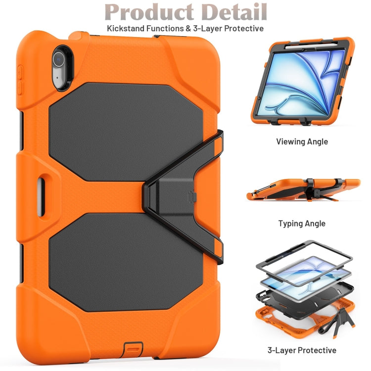 For iPad Air 11 2025 / 2024 Colorful Silicone Heavy Duty Hybrid PC Tablet Case(Orange) - free shipping - PMC TechLife - Order now!