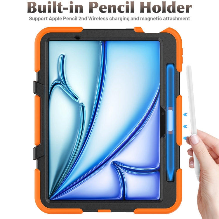 For iPad Air 11 2025 / 2024 Colorful Silicone Heavy Duty Hybrid PC Tablet Case(Orange) - free shipping - PMC TechLife - Order now!