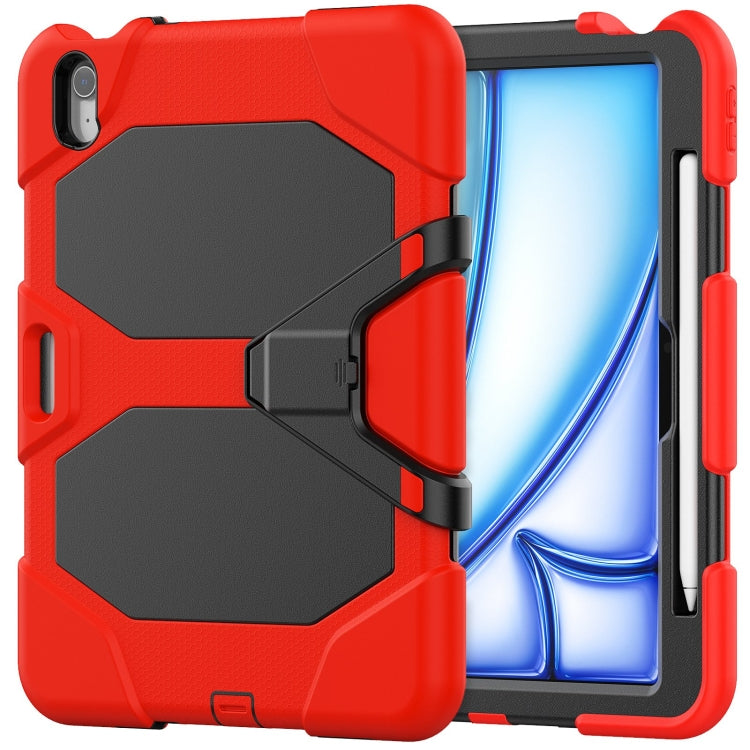 For iPad Air 11 2025 / 2024 Colorful Silicone Heavy Duty Hybrid PC Tablet Case(Red) - iPad Air 11 2025 / 2024 Cases by PMC TechLife | Online Shopping South Africa | PMC TechLife | Buy Now Pay Later Mobicred