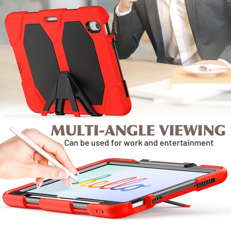 For iPad Air 11 2025 / 2024 Colorful Silicone Heavy Duty Hybrid PC Tablet Case(Red) - iPad Air 11 2025 / 2024 Cases by PMC TechLife | Online Shopping South Africa | PMC TechLife | Buy Now Pay Later Mobicred