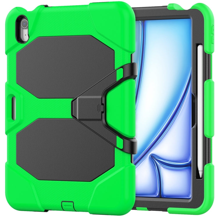 For iPad Air 11 2025 / 2024 Colorful Silicone Heavy Duty Hybrid PC Tablet Case(Green) - iPad Air 11 2025 / 2024 Cases by PMC TechLife | Online Shopping South Africa | PMC TechLife | Buy Now Pay Later Mobicred