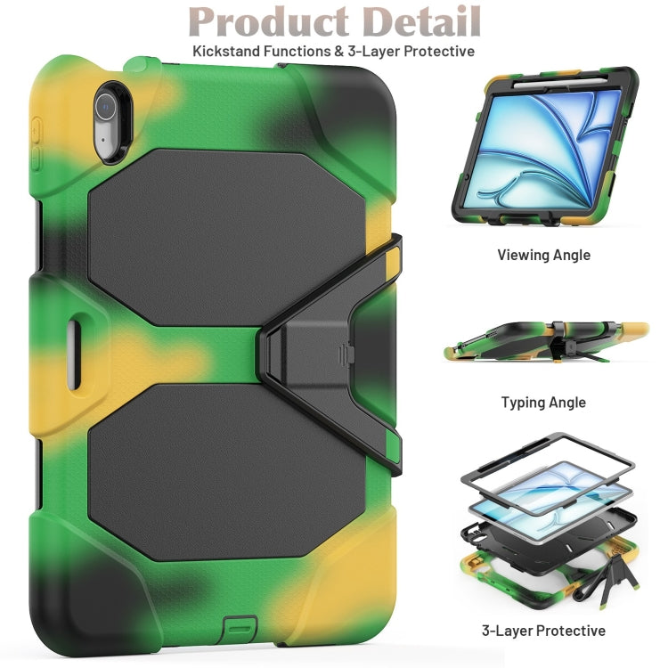 For iPad Air 11 2025 / 2024 Colorful Silicone Heavy Duty Hybrid PC Tablet Case(Camouflage) - iPad Air 11 2025 / 2024 Cases by PMC TechLife | Online Shopping South Africa | PMC TechLife | Buy Now Pay Later Mobicred