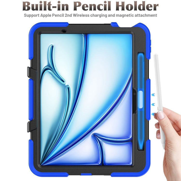 For iPad Air 11 2025 / 2024 Colorful Silicone Heavy Duty Hybrid PC Tablet Case(Dark Blue) - iPad Air 11 2025 / 2024 Cases by PMC TechLife | Online Shopping South Africa | PMC TechLife | Buy Now Pay Later Mobicred