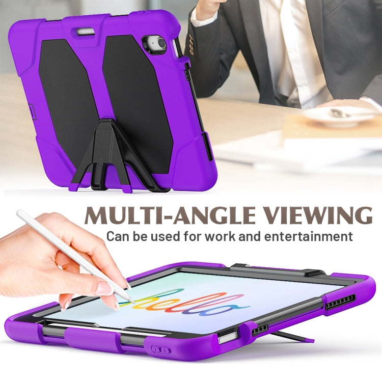 For iPad Air 11 2025 / 2024 Colorful Silicone Heavy Duty Hybrid PC Tablet Case(Purple) - iPad Air 11 2025 / 2024 Cases by PMC TechLife | Online Shopping South Africa | PMC TechLife | Buy Now Pay Later Mobicred