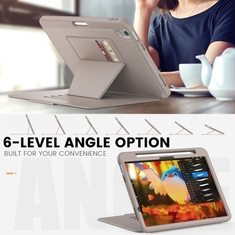 For iPad Air 11 2024 Smart B Magnetic Holder Leather Tablet Case(Rose Gold) - iPad Air 11 2024 Cases by PMC TechLife | Online Shopping South Africa | PMC TechLife | Buy Now Pay Later Mobicred