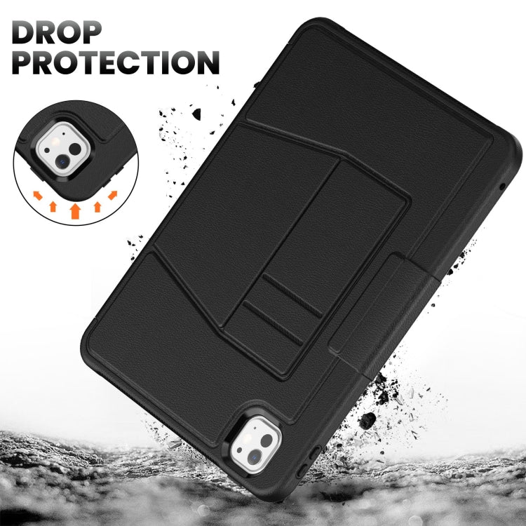 For iPad Pro 11 2024 Smart B Magnetic Holder Leather Tablet Case(Black) - iPad Pro 11 2024 Cases by PMC TechLife | Online Shopping South Africa | PMC TechLife | Buy Now Pay Later Mobicred