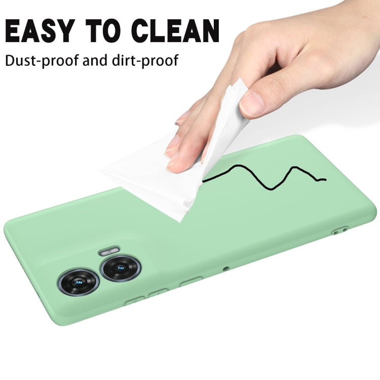 For Motorola Edge 50 Fusion Solid Color Liquid Silicone Dropproof Full Coverage Phone Case(Green) - free shipping - PMC TechLife - Order now!