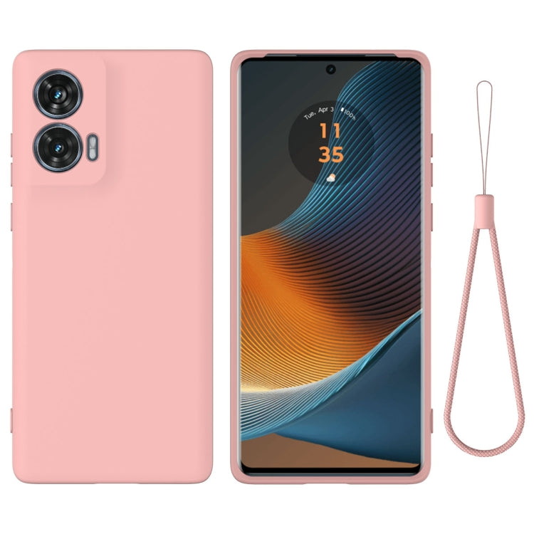 For Motorola Edge 50 Fusion Solid Color Liquid Silicone Dropproof Full Coverage Phone Case(Pink) - free shipping - PMC TechLife - Order now!