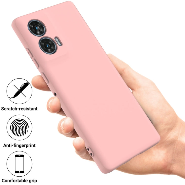 For Motorola Edge 50 Fusion Solid Color Liquid Silicone Dropproof Full Coverage Phone Case(Pink) - free shipping - PMC TechLife - Order now!