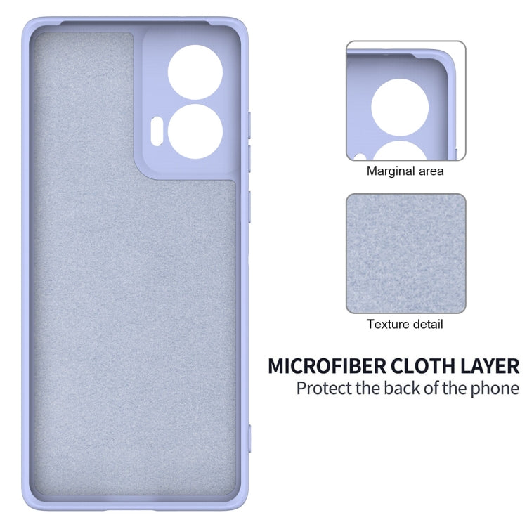For Motorola Edge 50 Fusion Solid Color Liquid Silicone Dropproof Full Coverage Phone Case(Purple) - free shipping - PMC TechLife - Order now!