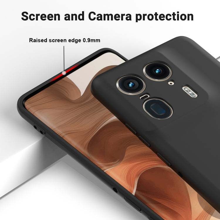 For Motorola Edge 50 Ultra Solid Color Liquid Silicone Dropproof Full Coverage Phone Case(Black) - free shipping - PMC TechLife - Order now!