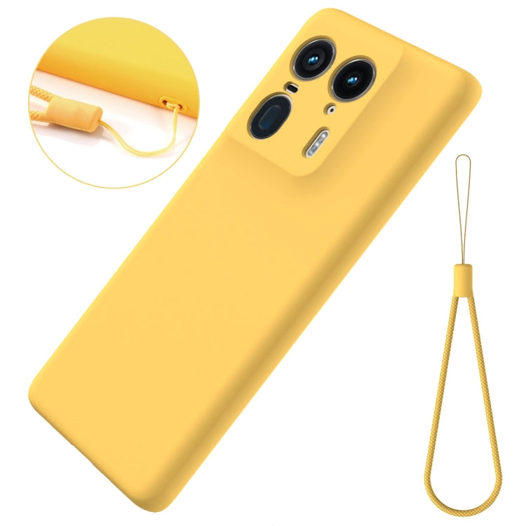 For Motorola Moto X50 Ultra Solid Color Liquid Silicone Dropproof Full Coverage Phone Case(Yellow) - free shipping - PMC TechLife - Order now!
