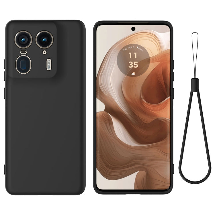 For Motorola Moto X50 Ultra Solid Color Liquid Silicone Dropproof Full Coverage Phone Case(Black) - free shipping - PMC TechLife - Order now!