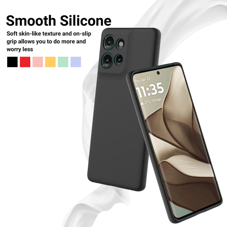 For Motorola Edge 50 Solid Color Liquid Silicone Dropproof Full Coverage Phone Case(Black) - free shipping - PMC TechLife - Order now!