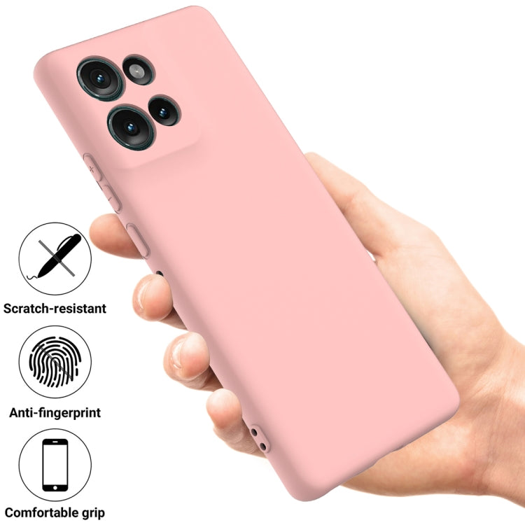 For Motorola Edge 50 Solid Color Liquid Silicone Dropproof Full Coverage Phone Case(Pink) - free shipping - PMC TechLife - Order now!