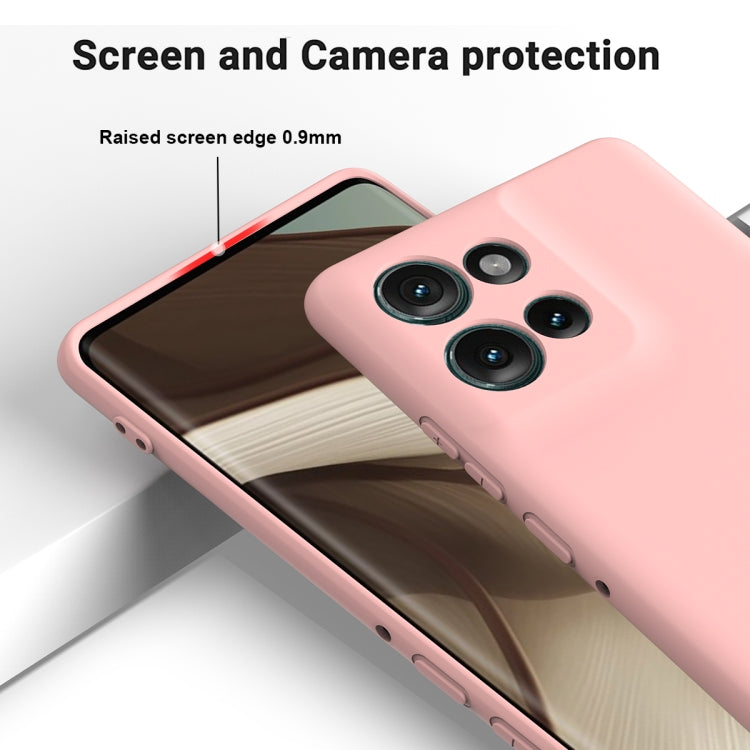 For Motorola Edge 50 Solid Color Liquid Silicone Dropproof Full Coverage Phone Case(Pink) - free shipping - PMC TechLife - Order now!