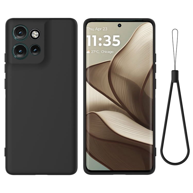 For Motorola Edge 50 Neo / Moto S50 Solid Color Liquid Silicone Dropproof Full Coverage Phone Case(Black) - free shipping - PMC TechLife - Order now!
