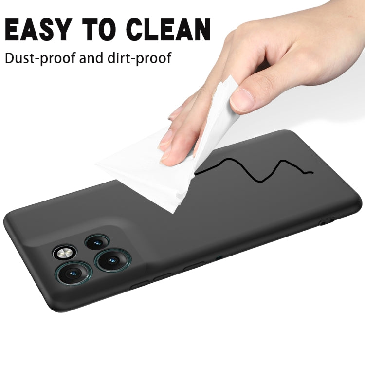 For Motorola Edge 50 Neo / Moto S50 Solid Color Liquid Silicone Dropproof Full Coverage Phone Case(Black) - free shipping - PMC TechLife - Order now!