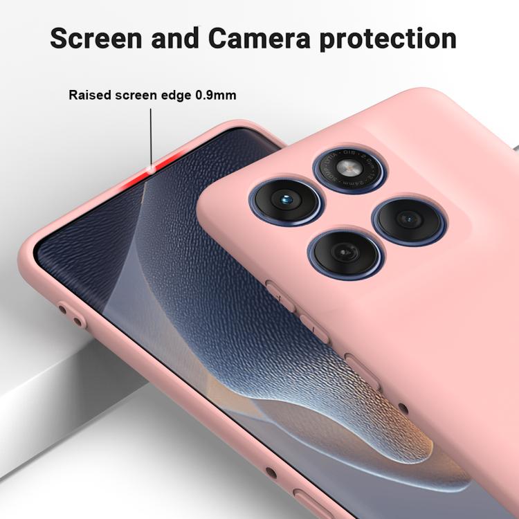 For Motorola Edge 60 Fusion / Edge 60 Solid Color Liquid Silicone Dropproof Full Coverage Phone Case(Pink) - free shipping - PMC TechLife - Order now!