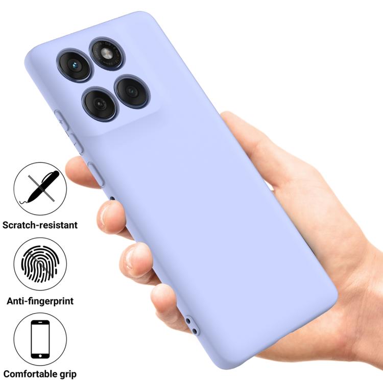 For Motorola Edge 60 Fusion / Edge 60 Solid Color Liquid Silicone Dropproof Full Coverage Phone Case(Purple) - free shipping - PMC TechLife - Order now!