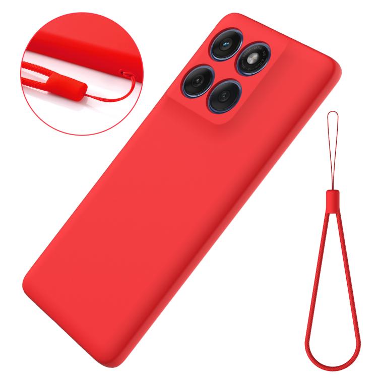 For Motorola Edge 60s Solid Color Liquid Silicone Dropproof Full Coverage Phone Case(Red) - free shipping - PMC TechLife - Order now!