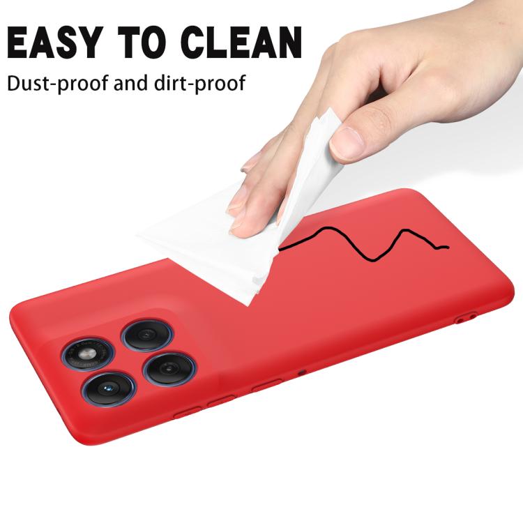 For Motorola Edge 60s Solid Color Liquid Silicone Dropproof Full Coverage Phone Case(Red) - free shipping - PMC TechLife - Order now!