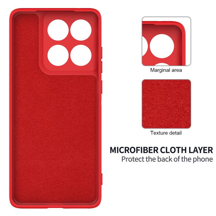 For Motorola Edge 60 Pro Solid Color Liquid Silicone Dropproof Full Coverage Phone Case(Red) - free shipping - PMC TechLife - Order now!