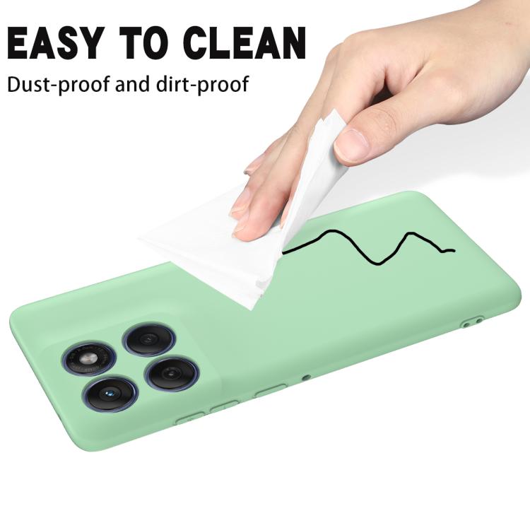 For Motorola Edge 60 Pro Solid Color Liquid Silicone Dropproof Full Coverage Phone Case(Green) - free shipping - PMC TechLife - Order now!