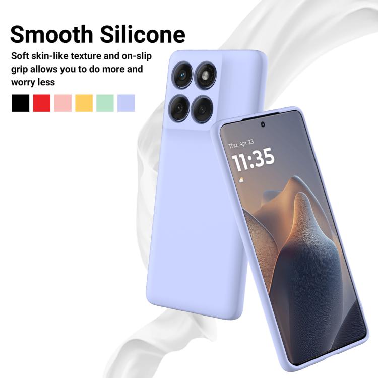 For Motorola Edge 60 Pro Solid Color Liquid Silicone Dropproof Full Coverage Phone Case(Purple) - free shipping - PMC TechLife - Order now!