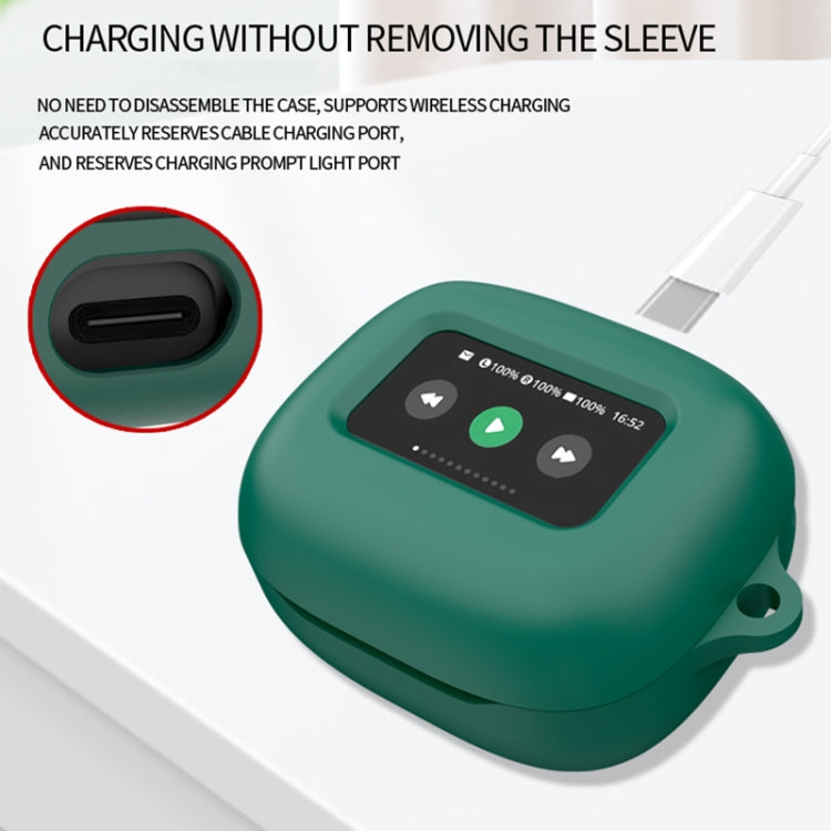 For JBL Live Beam 3 Wireless Bluetooth Earphones Silicone Protective Case(Dark Blue) - free shipping - PMC Jewellery - Order now!