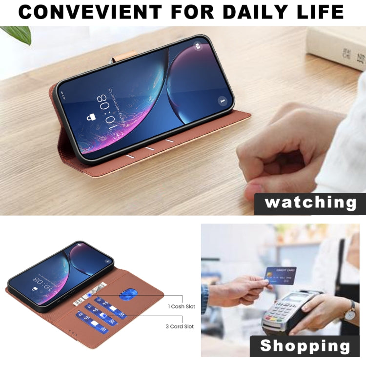 For Google Pixel 9 Color Matching RFID Anti-theft Leather Phone Case(Brown) - Google Cases by PMC TechLife | Online Shopping South Africa | PMC TechLife | Buy Now Pay Later Mobicred