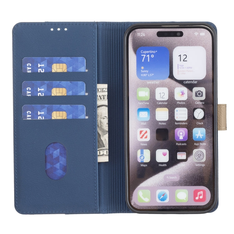 For Google Pixel 9 Color Matching RFID Anti-theft Leather Phone Case(Blue) - Google Cases by PMC TechLife | Online Shopping South Africa | PMC TechLife | Buy Now Pay Later Mobicred