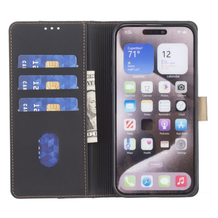 For Google Pixel 9 Pro Color Matching RFID Anti-theft Leather Phone Case(Black) - Google Cases by PMC TechLife | Online Shopping South Africa | PMC TechLife | Buy Now Pay Later Mobicred